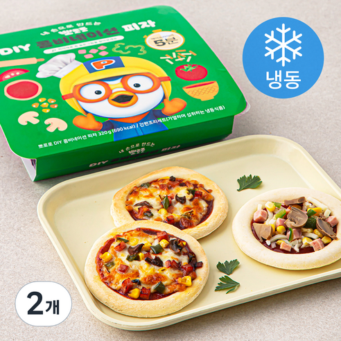 [로켓프레시] 뽀로로 DIY 콤비네이션 피자 (냉동), 320g, 1개입, 2개