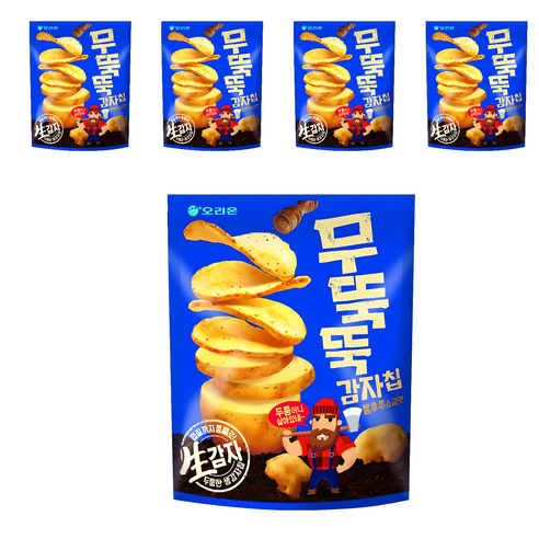 오리온 무뚝뚝 감자칩 통후추소금맛, 106g, 5개