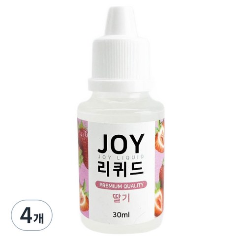 조이리퀴드 아로마조이 슬라임재료 30ml, 4개, 딸기