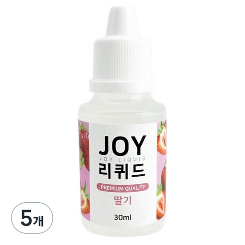 조이리퀴드 아로마조이 슬라임재료 30ml, 5개, 딸기