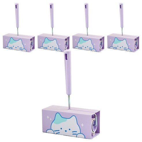 버터 밀크캣 테이프 클리너 16cm 80p 본품, 5개