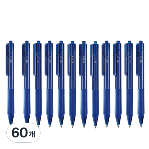 모나미 FX 153 볼펜 1.0mm, 블루, 60개