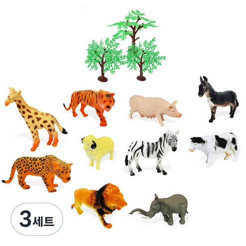 씽크토이 동물대탐험 동물모형 피규어 세트, 3세트