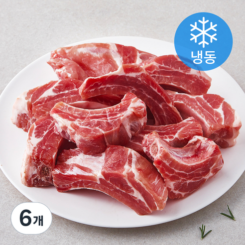 MAUM 스페인산 돼지 등갈비 로인립 갈비찜용 (냉동), 1kg, 6개
