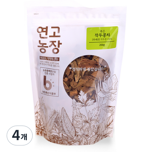 연고농장 볶은 작두콩차, 200g, 1개입, 4개
