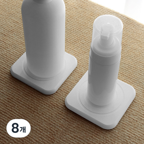 마켓플랜 세라믹 규조토 받침대 트레이, 화이트, 8개