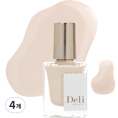 델리뷰티 딥시럽 루어인무드 네일컬러 매니큐어, MSY13 아르틱 베이지, 10ml, 4개