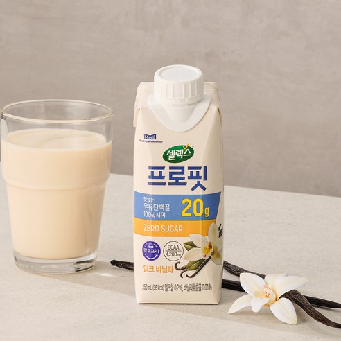 셀렉스 프로핏 우유단백질 밀크 바닐라, 250ml, 18개