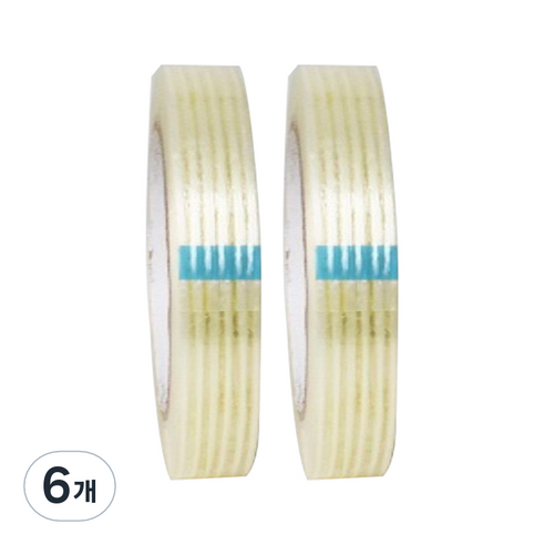 6 투명 유리섬유 스트라이프 테이프 3cm x 50m, 6개