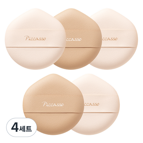 피카소 클라우드 퍼프 5종 세트, 4세트, 혼합색상