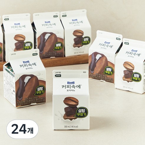 매일유업 커피속에 모카치노 설탕무첨가, 300ml, 24개