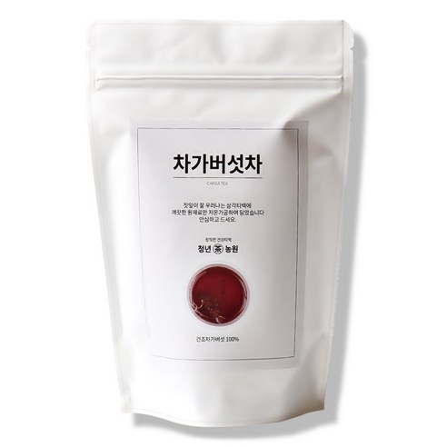 청년농원 저온가공 차가버섯차