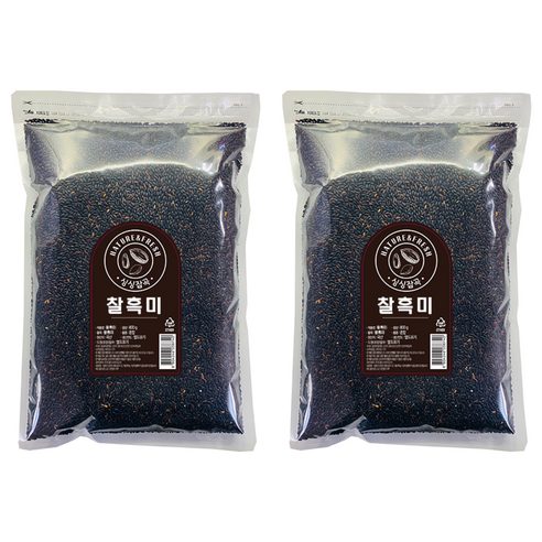 싱싱잡곡 찰흑미, 800g, 2개