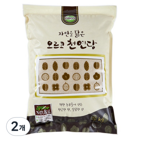 오르코 천연당 갈색설탕, 5kg, 2개