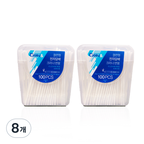 이지앤 궐련형 전자담배 크리너 면봉, 100개입, 8개