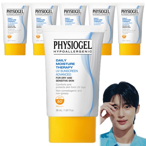 피지오겔 DMT UV 어드밴스드 썬스크린 SPF50+ PA++++, 30ml, 6개