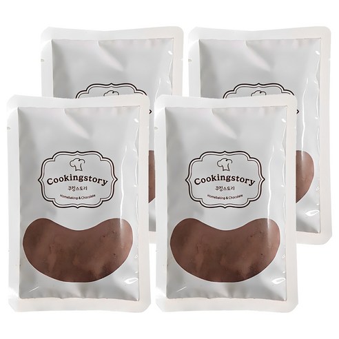 쿠킹스토리 코코아 파우더, 200g, 4개