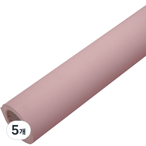 솔로몬샵 무광 양면 종이롤 포장지 50g, 인디언핑크, 5개