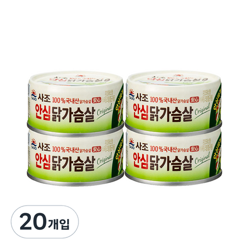사조 안심 닭가슴살, 135g, 20개입