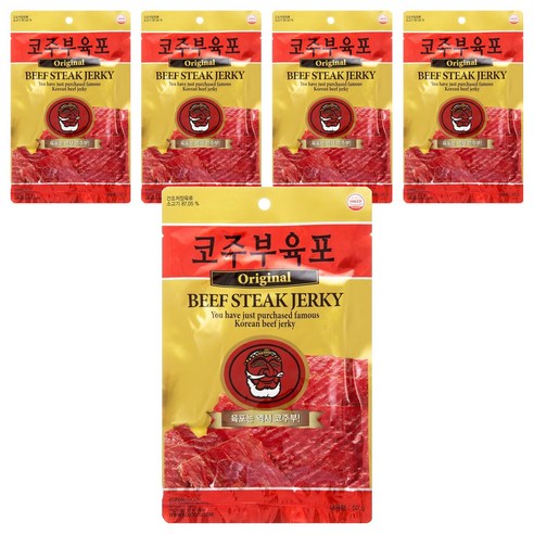코주부 오리지널 육포, 50g, 5개