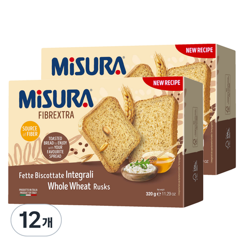 미주라 토스트 비스켓, 320g, 12개