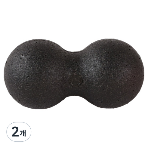 타이디홈 시원한 휴대용 괄사용품 더블 볼 8 x 16 cm, 2개, 블랙