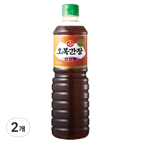 오복식품 오복간장 진간장, 900ml, 2개
