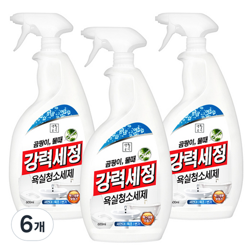 생활공식 강력세정 욕실청소세제, 6개, 600ml