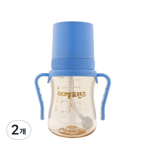 아이별프렌즈 PESU 빨대컵 200ml, 다크블루, 2개