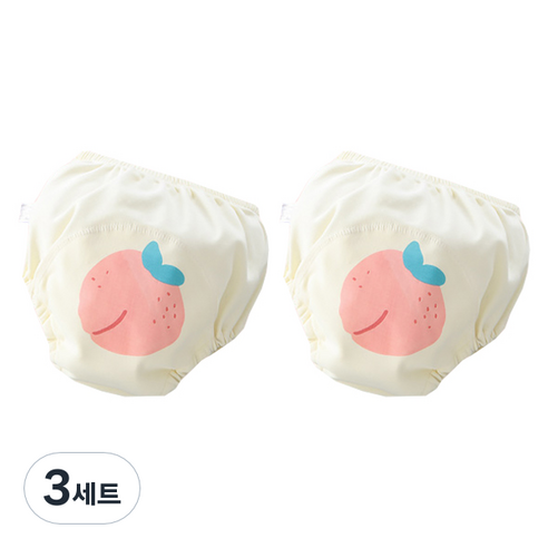 베베니즈 후르츠 유아 배변훈련팬티 2p, 피치, 3세트