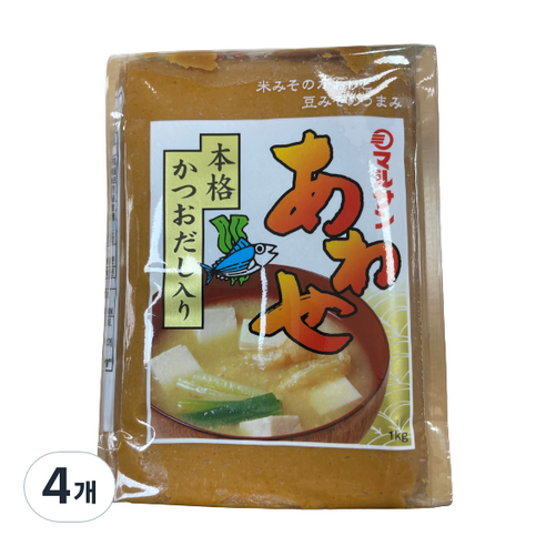 아와세 미소 일본된장 (봉지), 1kg, 4개