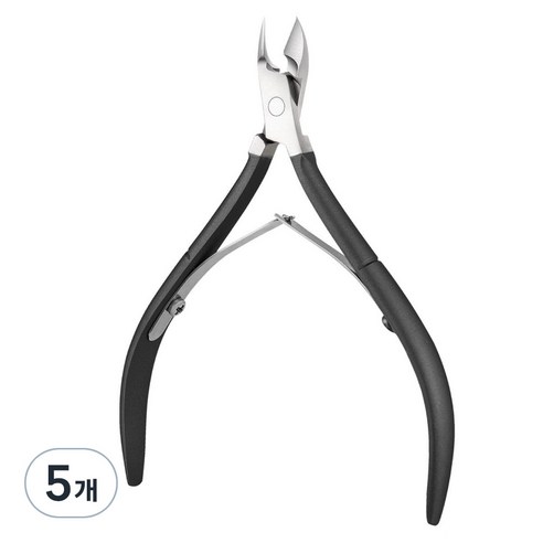 아이돈케어 네일 손톱 케어 니퍼, 5개, 블랙