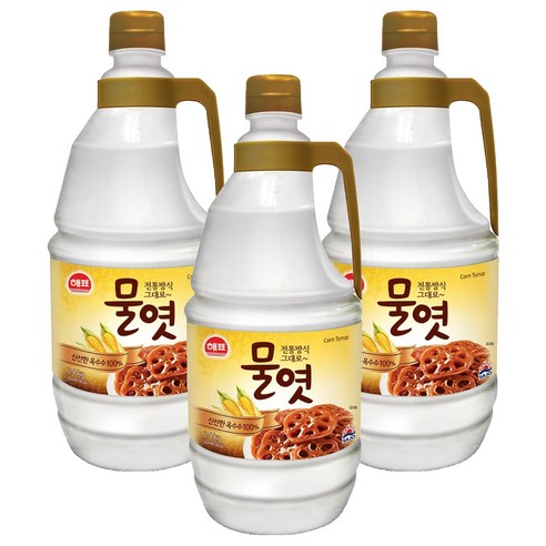 해표 물엿, 2.4kg, 3개