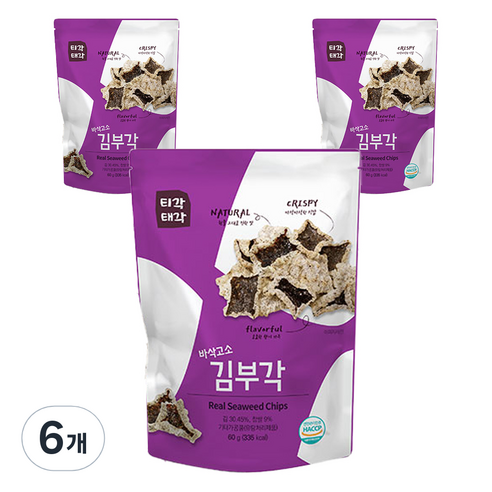 티각태각 속초 바삭고소 김부각, 60g, 6개