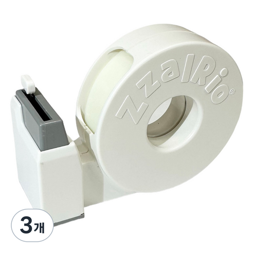 잘잘리오 아동용 안전 휴대용 테이프 디스펜서, 크림 화이트, 3개