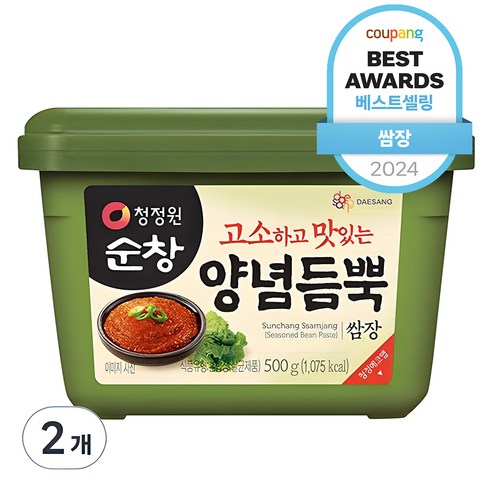 청정원 순창 쌈장 양념 500g, 2개 세트