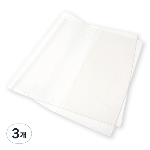 워너디스 A5 25R 하드바인더 PVC 커버 밴딩형, 투명, 3개