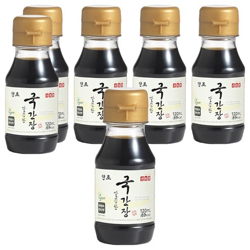 신앙촌 양조 깔끔한 국간장, 120ml, 6개