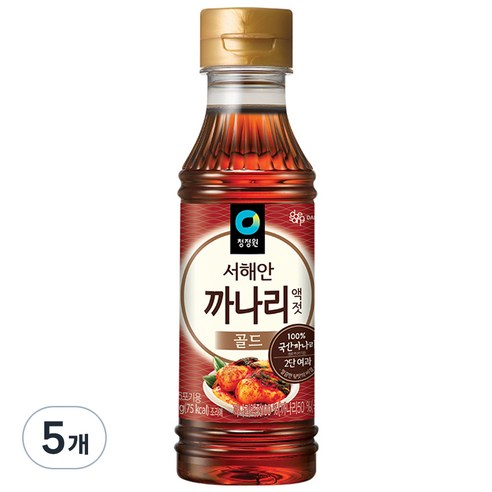 대상 청정원 까나리 액젓 골드, 250g, 5개