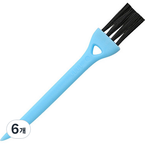동그란주먹 면도기 틈새먼지 미니청소솔 블루블랙, 1개입, 6개