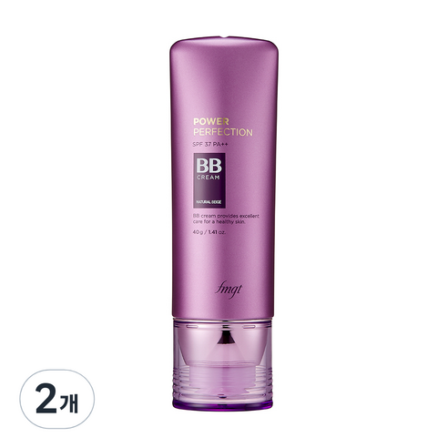더페이스샵 fmgt 파워 퍼펙션 비비크림 SPF37 PA++, V201 애프리콧 베이지, 40g, 2개