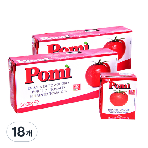 포미 스트레인드 토마토 소스, 200g, 18개