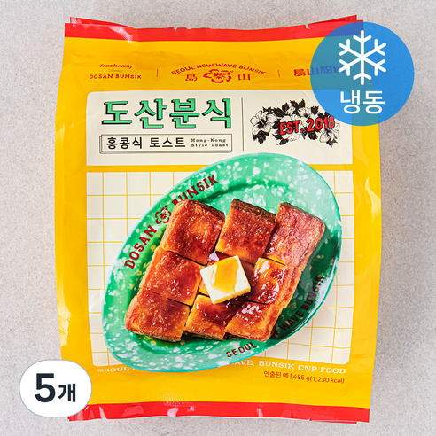 도산분식 홍콩식 토스트 (냉동), 485g, 5개