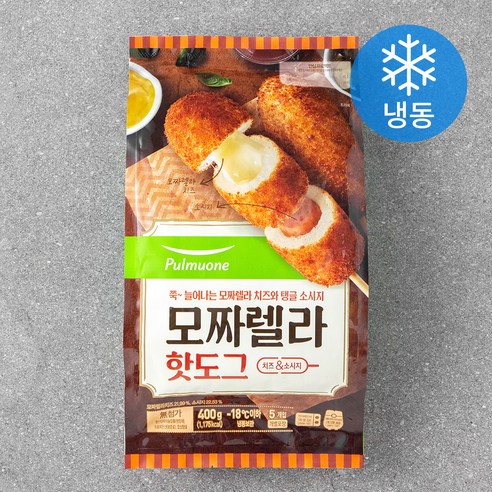 풀무원 생가득 모짜렐라 핫도그 (냉동), 80g, 5개