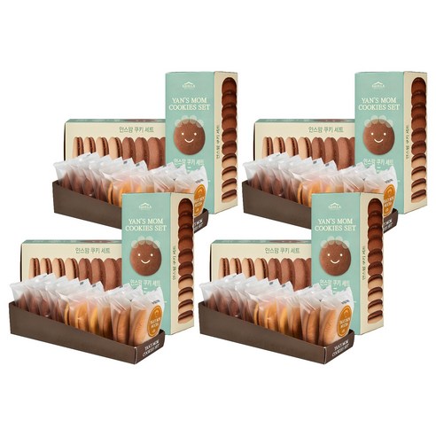 신라명과 얀스맘 쿠키 세트, 650g, 4세트