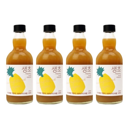 생생초 생초 파인애플, 375ml, 4개