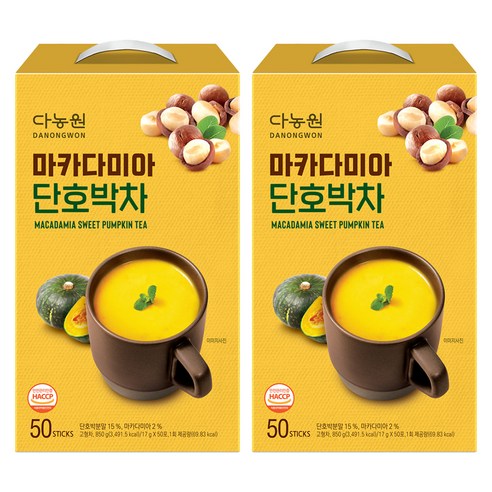 다농원 마카다미아 단호박차, 50개입, 2개, 17g
