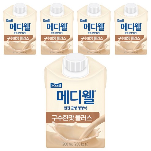 메디웰 구수한맛 플러스 영양식, 200ml, 5개
