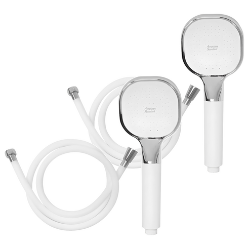 아메리칸스탠다드 스마트 핸드 샤워기 + 미리내 PVC 튜브형 샤워호스 1.5m, 2개, 화이트