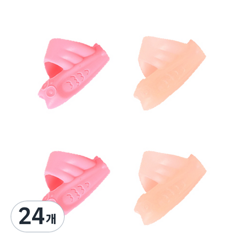 꼬사 연필교정기 올빼미, 핑크, 24개
